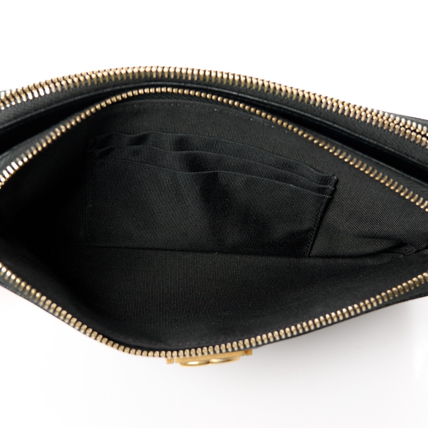 Chanel Caviar Chevron Small Boy Clutch With Chain Black 7 of 14