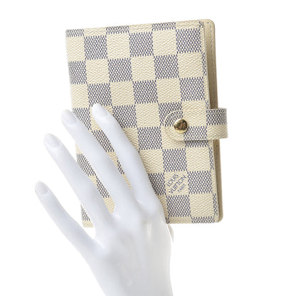 Louis Vuitton Damier Azur Small Ring Agenda Cover 2 of 8