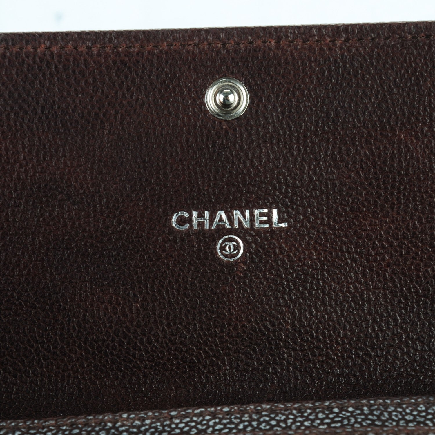 Chanel Caviar Small Flap Wallet Dark Brown 5 of 8