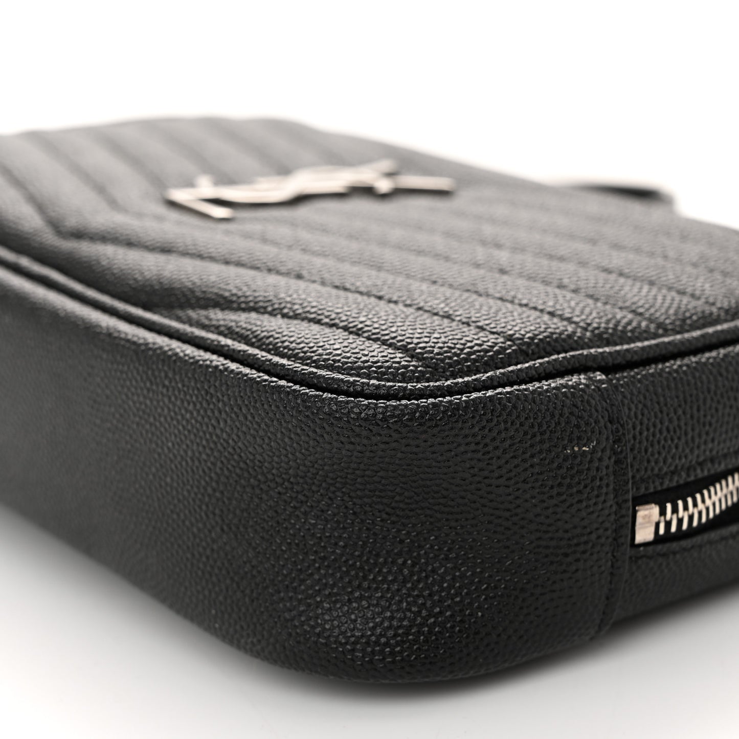 Grain De Poudre Matelasse Monogram Mini Lou Camera Bag Black