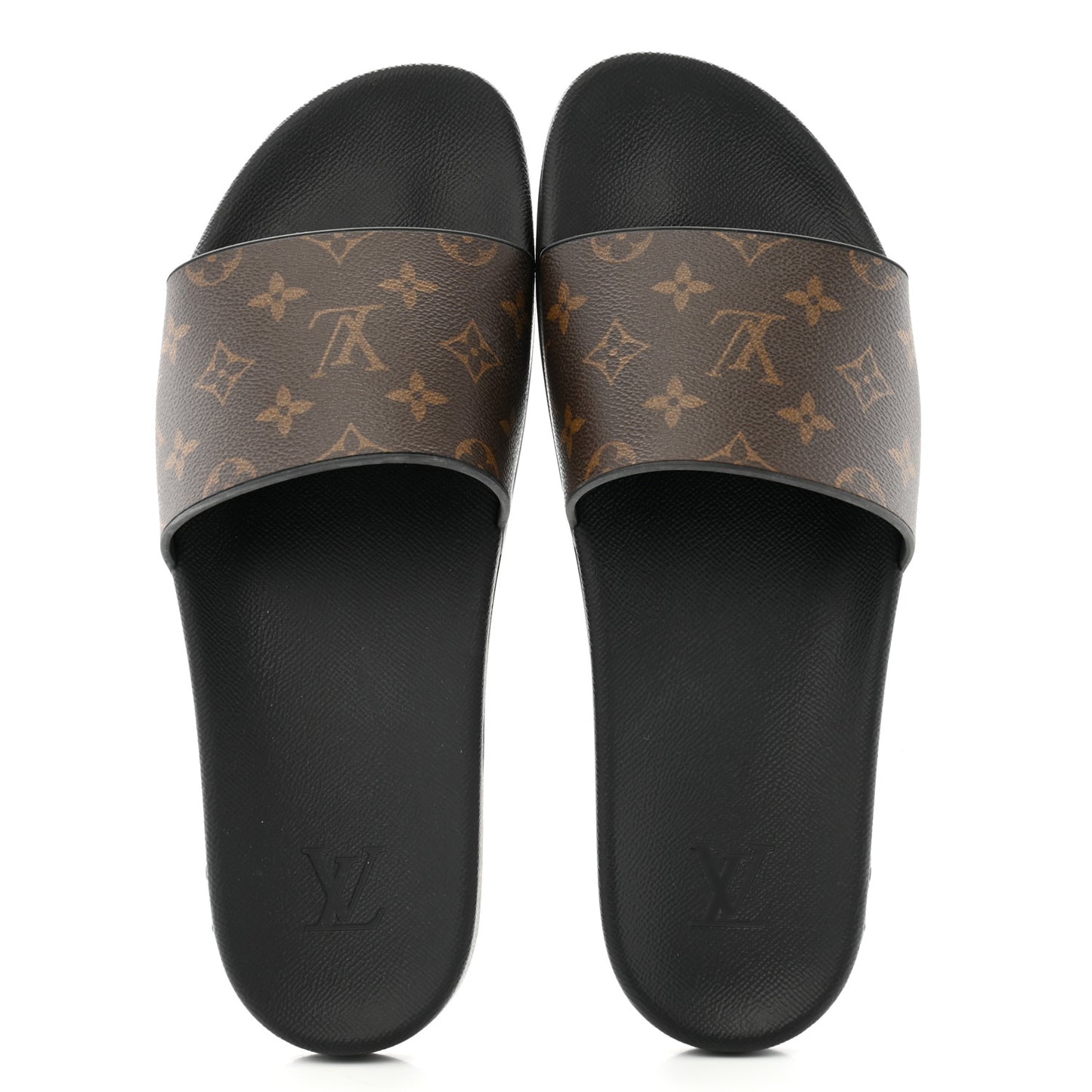 Rubber Monogram Mens Waterfront Mules 11 Macassar