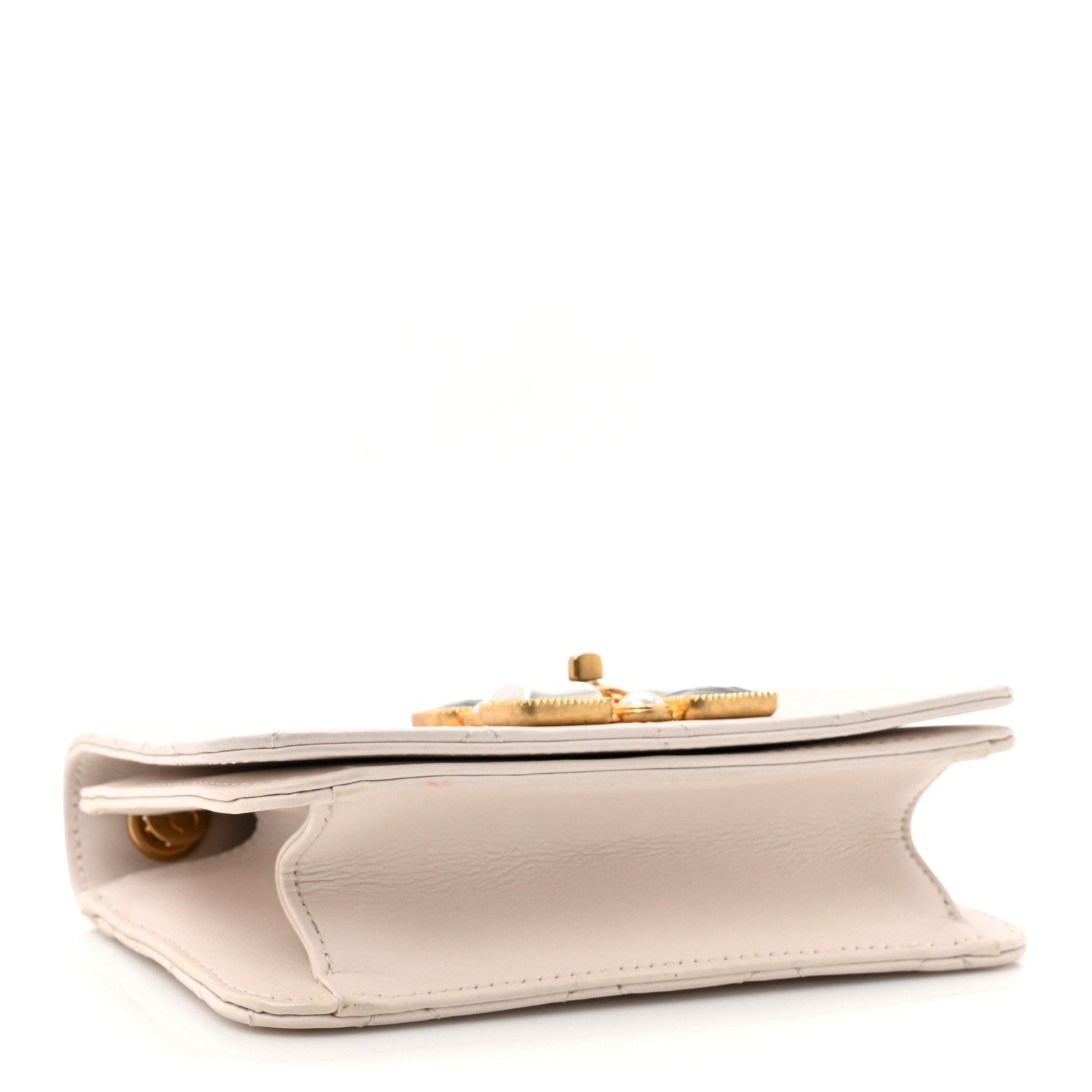 Chanel Calfskin Quilted Mini Bijoux Flap White 4 of 14