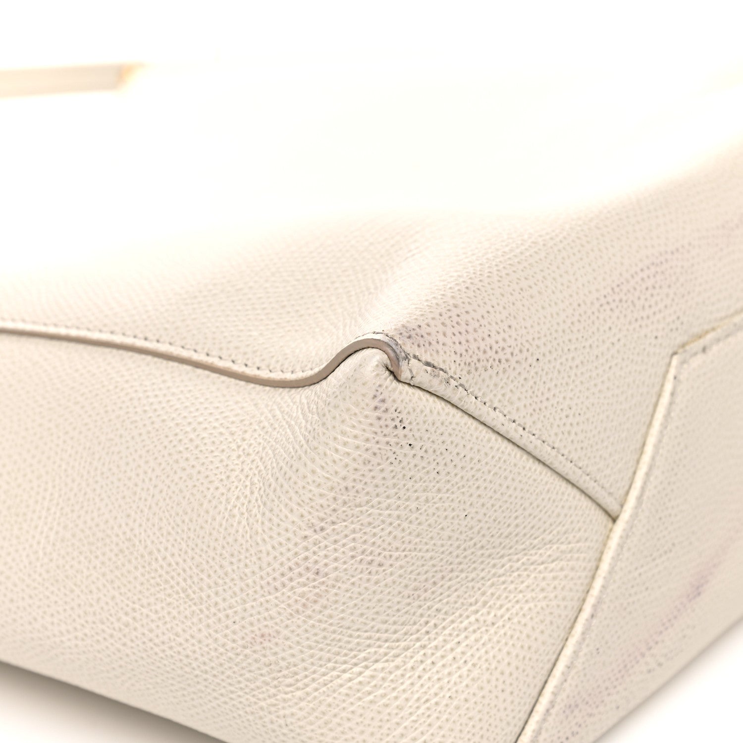 Celine Grained Calfskin Small Vertical Cabas Cream 9 of 28