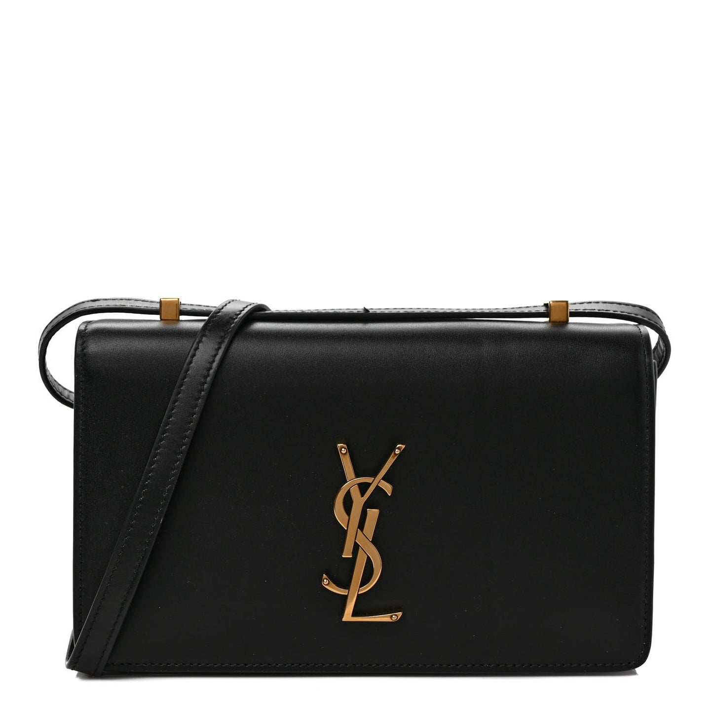 Calfskin Monogram Small Dylan Shoulder Bag Black