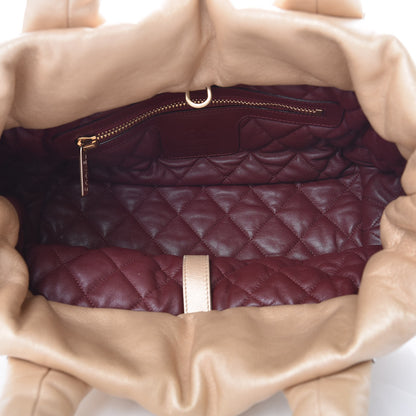Chanel Metallic Lambskin Small Coco Cocoon Reversible Tote Light Gold 8 of 17