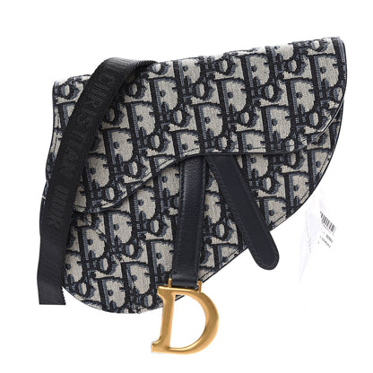 Christian Dior Oblique Saddle Belt Bag Blue 1 of 10