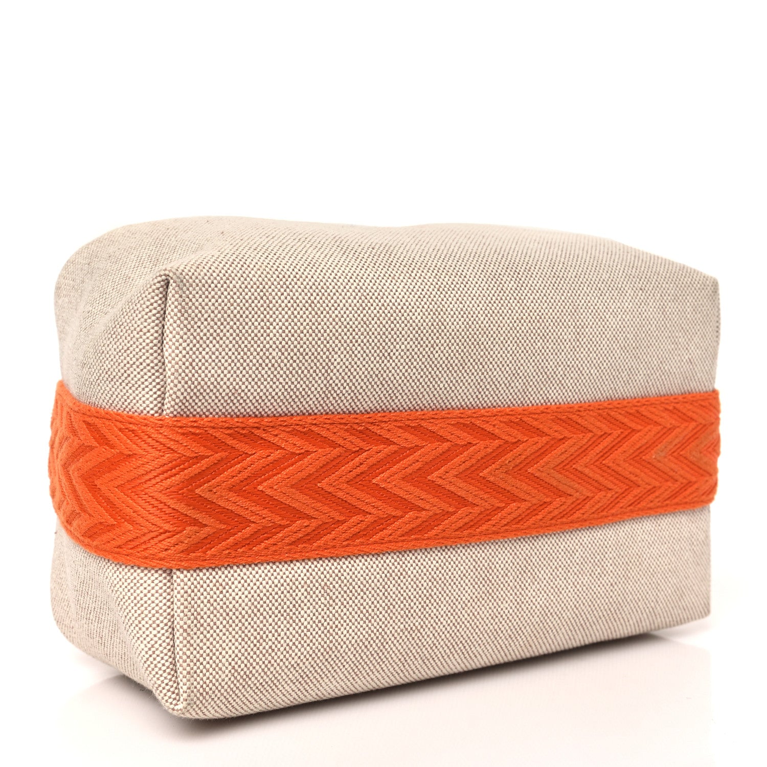 Hermes Canvas Small Bride-A-Brac Pouch Natural Orange 4 of 8
