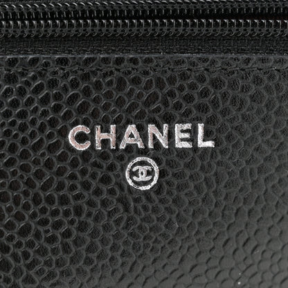 Chanel Caviar Quilted Wallet on Chain WOC Black 6 of 10