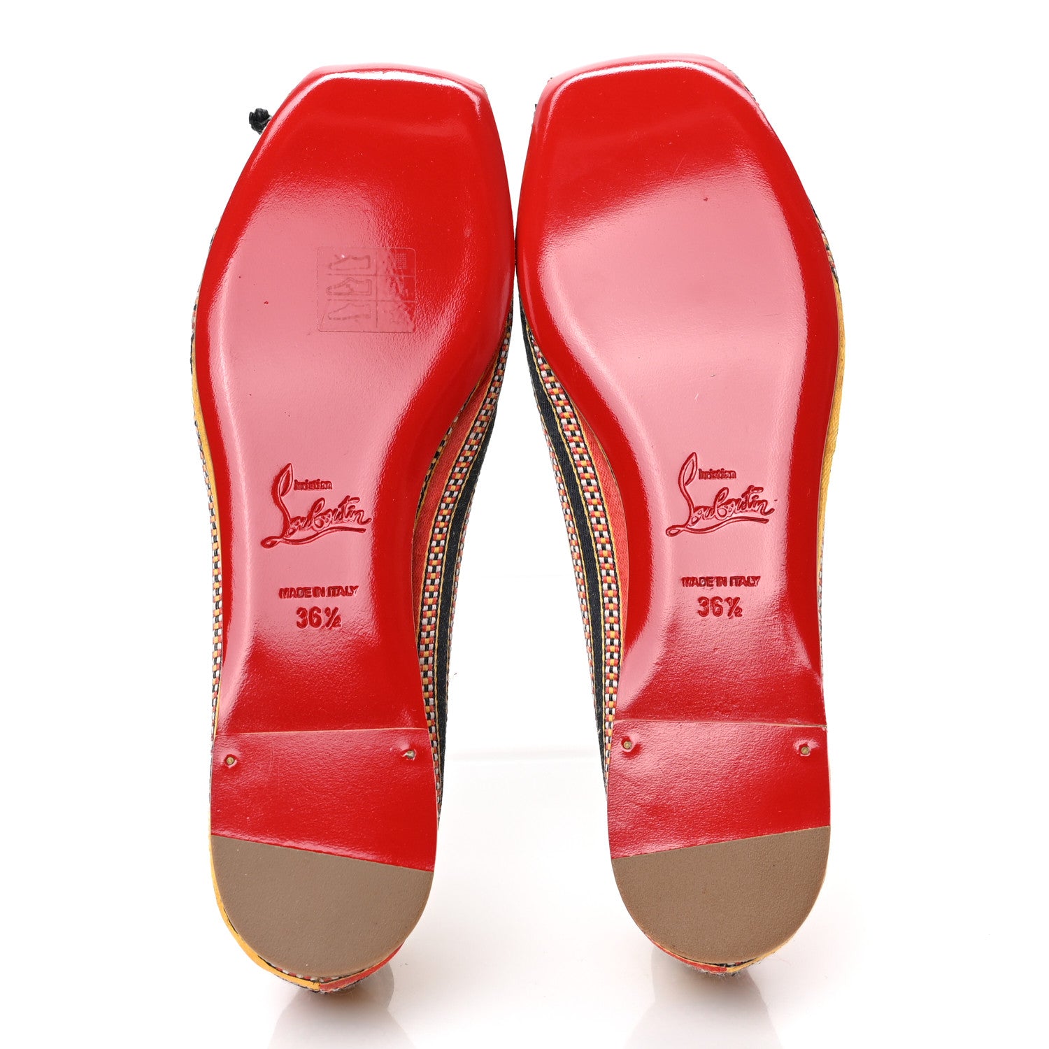 Christian Louboutin Damas Fabric Mamadrague Flats 36.5 Multicolor 5 of 7