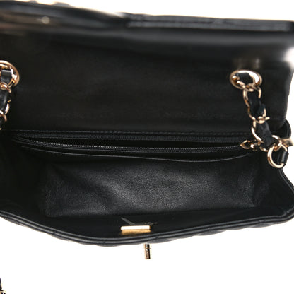 Chanel Lambskin Quilted Mini Rectangular Flap Black 4 of 10