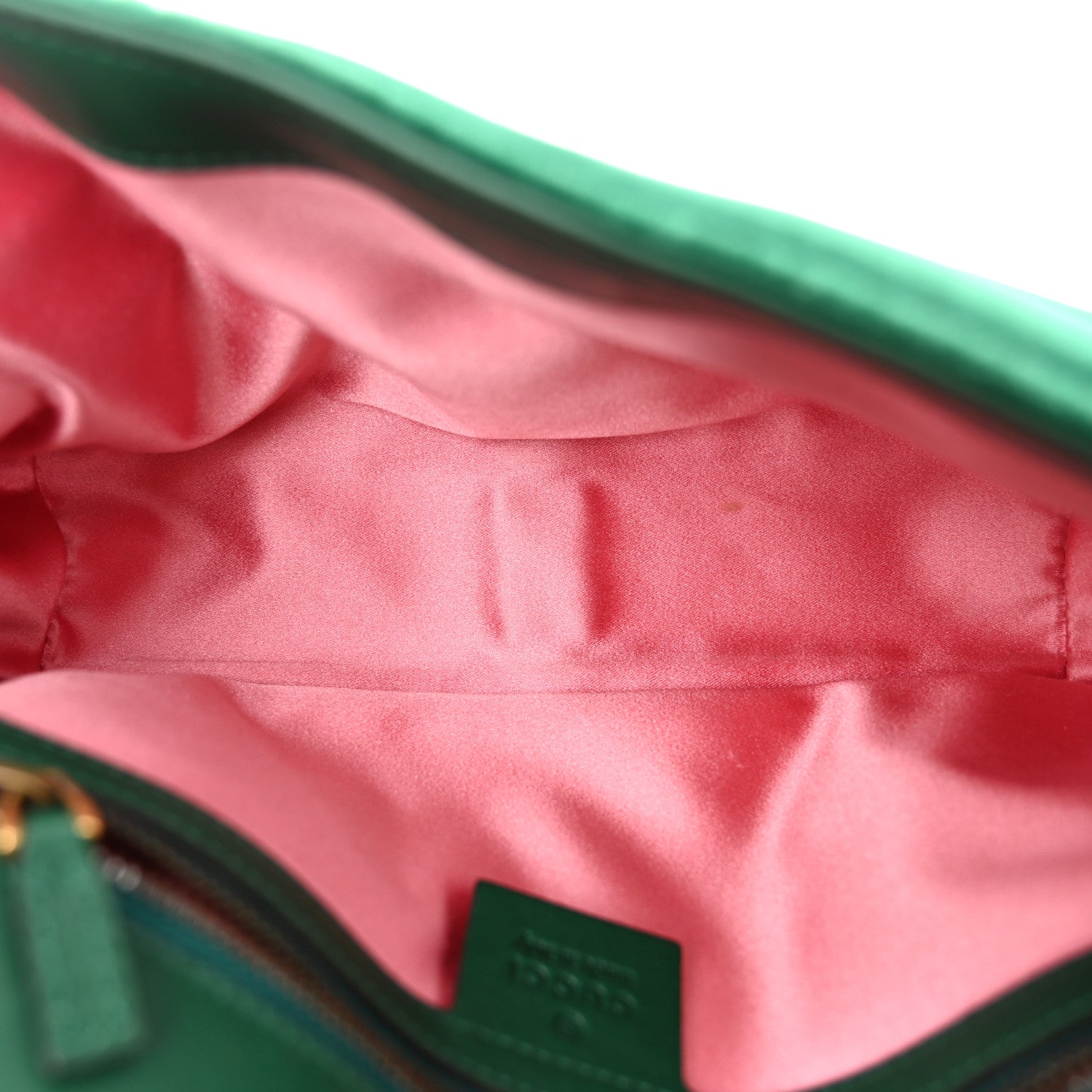 Gucci Velvet Matelasse Small GG Marmont Shoulder Bag Emerald 5 of 10