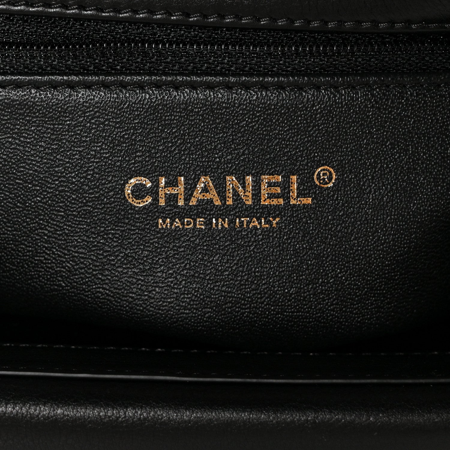 Chanel Calfskin Chevron Quilted Casual Trip Flap Black 6 of 11