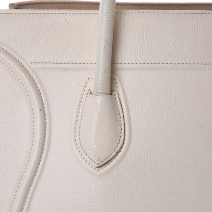 Celine Grained Calfskin Medium Phantom Luggage Cream 17 of 34