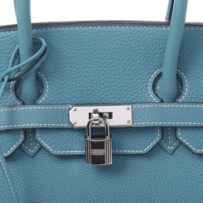 Hermes Togo Birkin 35 Blue Jean 8 of 10