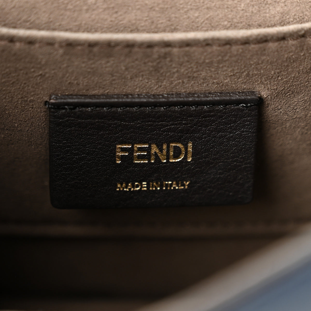Vitello Century Opaco F is Fendi Small Kan I Shoulder Bag Blu Scuro