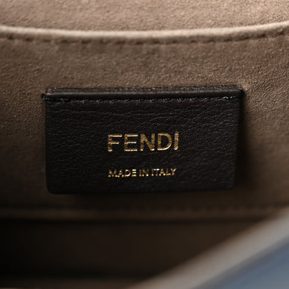 Fendi Vitello Century Opaco F is Fendi Small Kan I Shoulder Bag Blu Scuro 6 of 12