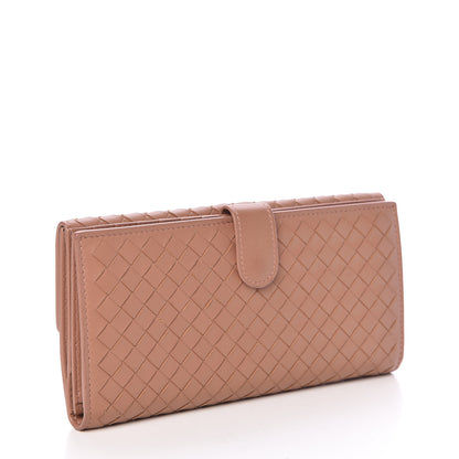 Bottega Veneta Nappa Intrecciato Continental Wallet Dusty Rose 3 of 11