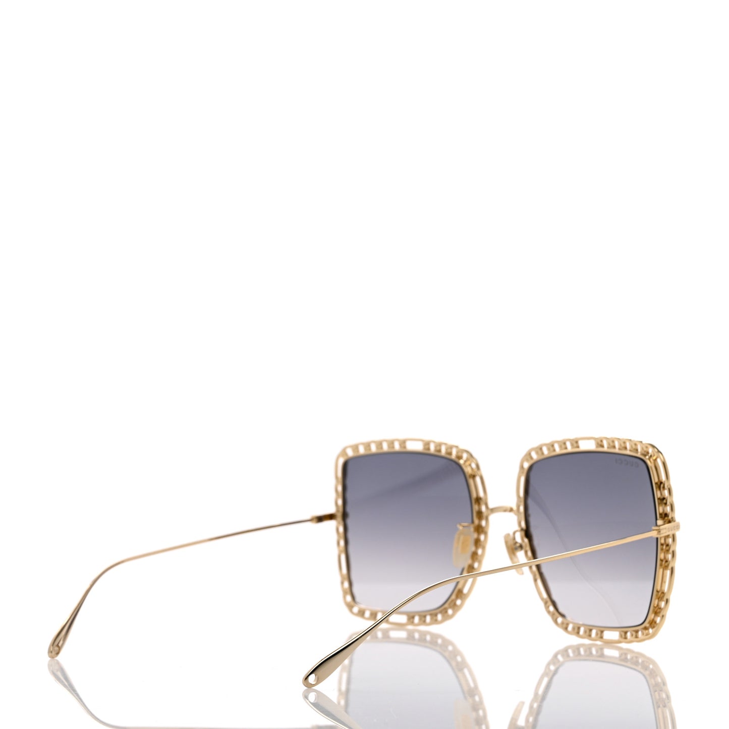 Square Frame Oversized Sunglasses GG1033S Gold