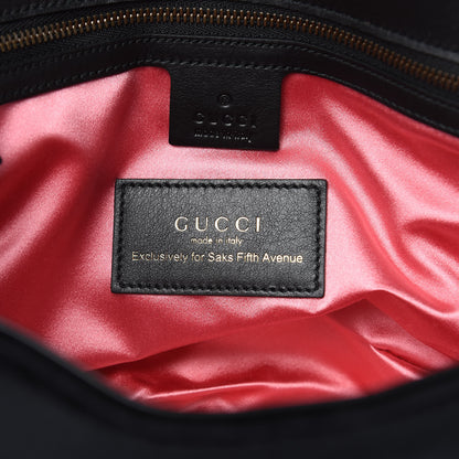 Gucci Velvet Matelasse Crystal Medium GG Marmont Shoulder Bag Black 6 of 11