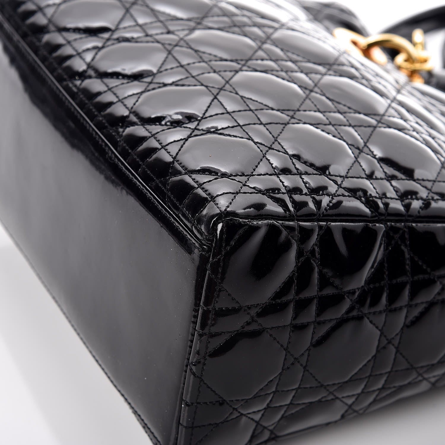 Christian Dior Patent Cannage Medium Lady Dior Black 13 of 18