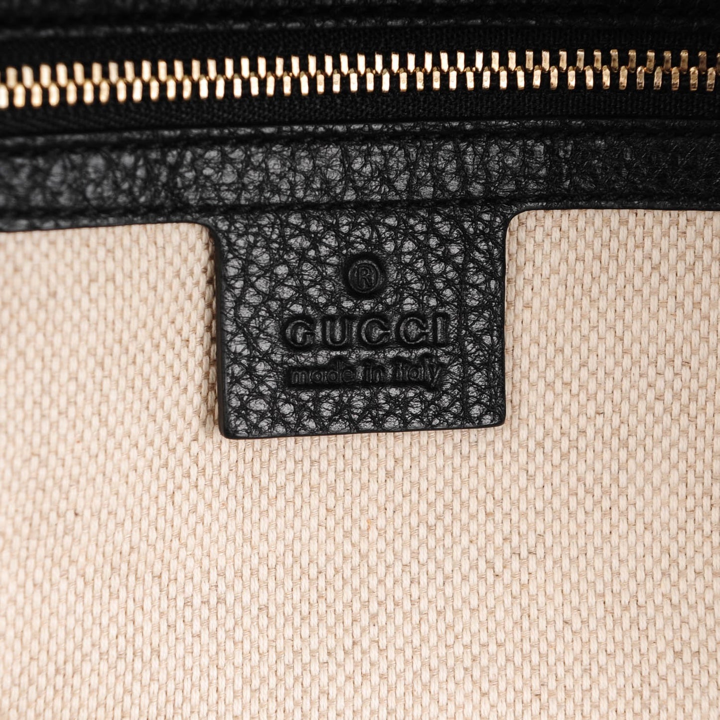 Pebbled Calfskin Large Soho Chain Shoulder Bag Black