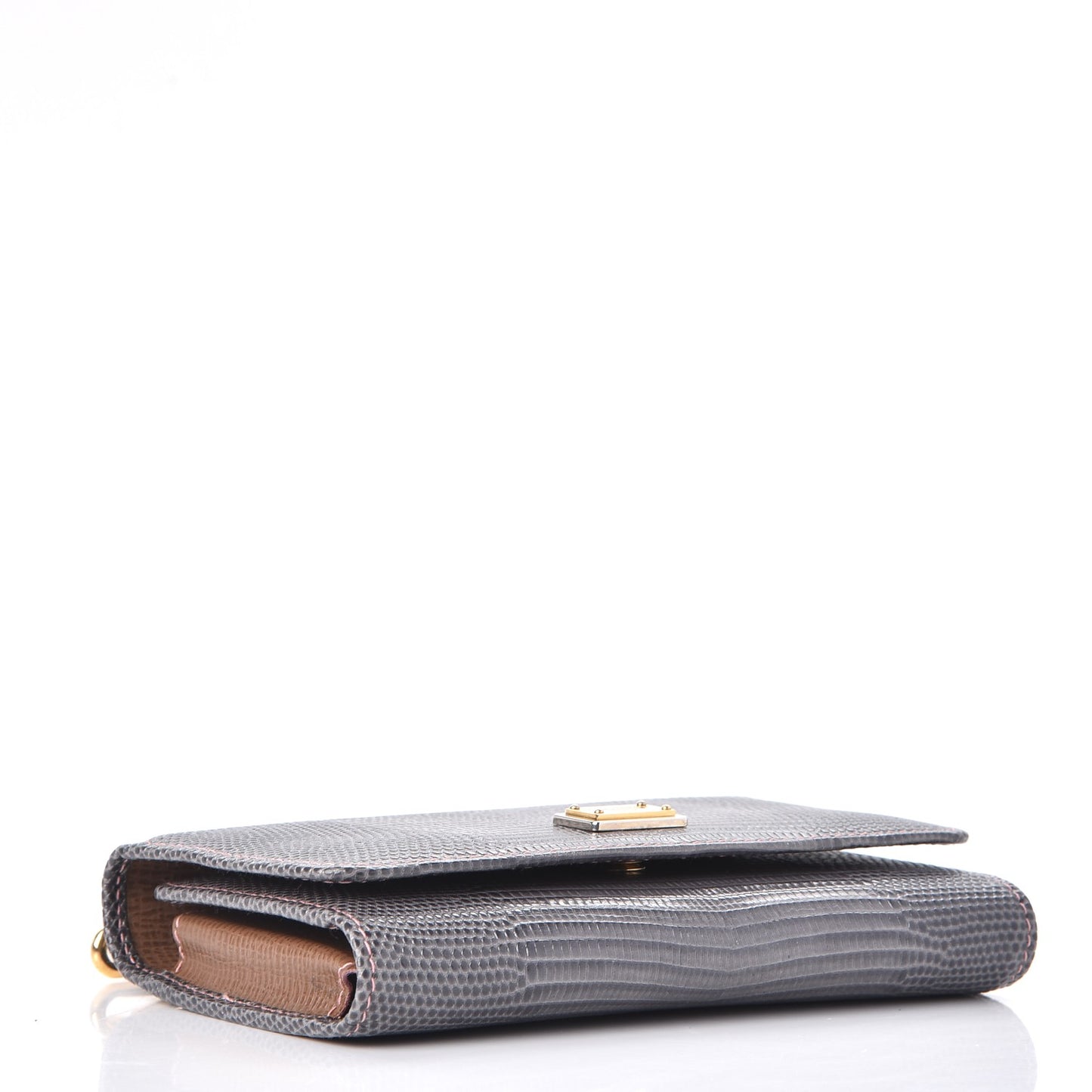 Textured Calfskin Mini Von Mix Bag Grey
