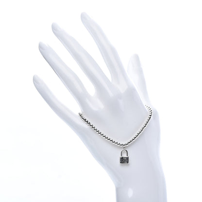 Tiffany Sterling Silver 1837 Lock Charm Bead Bracelet 2 of 6