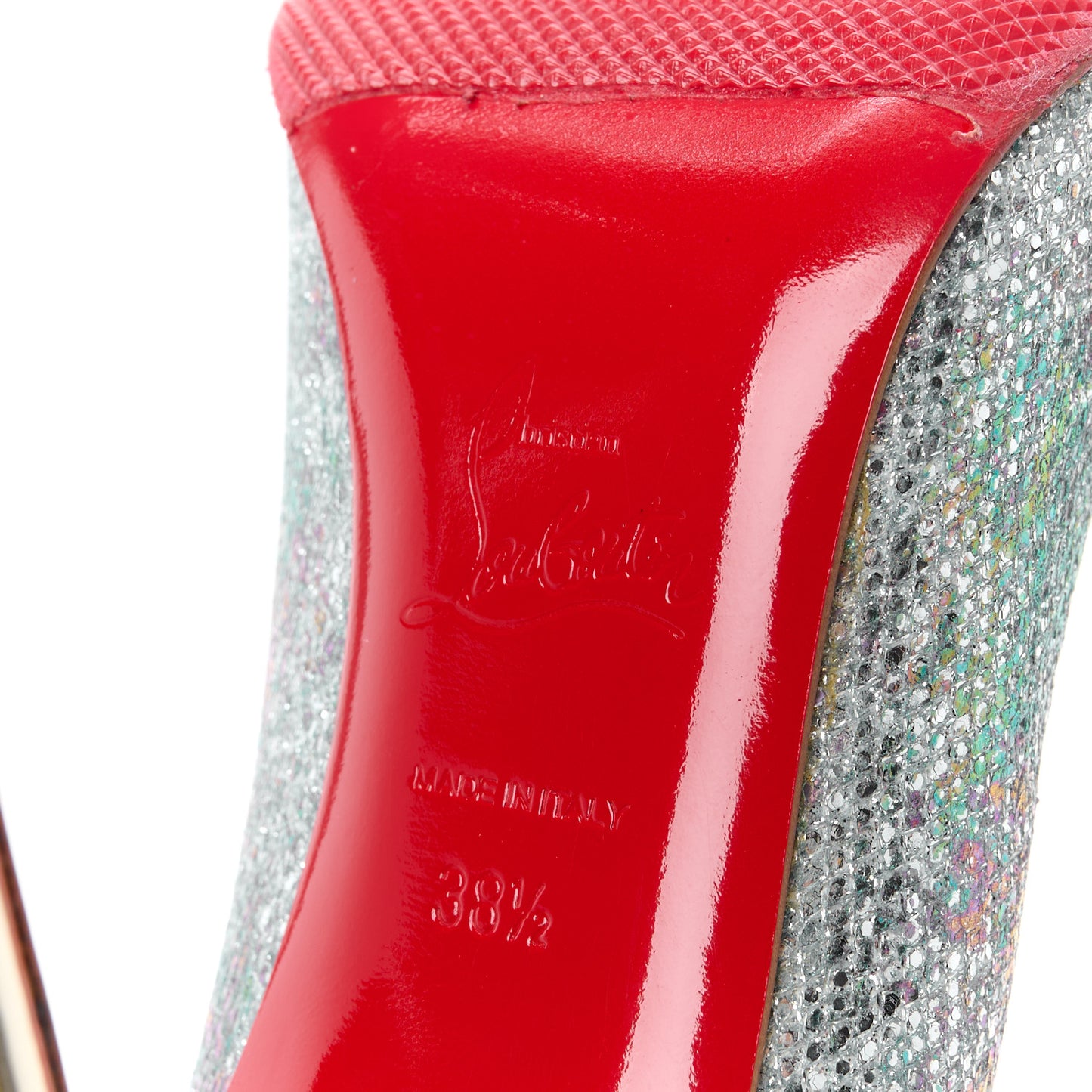 Glitter Solaria Specchio Fifi 100 Pumps 38.5 Multi Light Gold