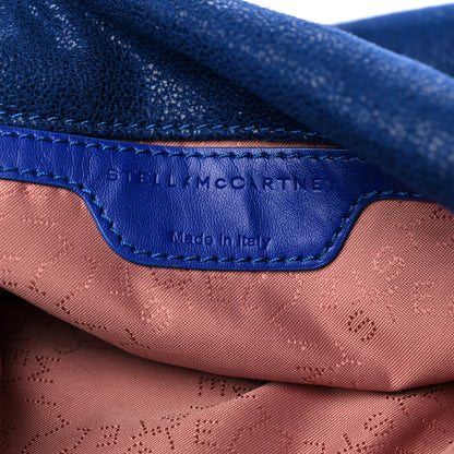 Stella McCartney Shaggy Deer Mini Falabella Fold Over Tote Blue 6 of 8