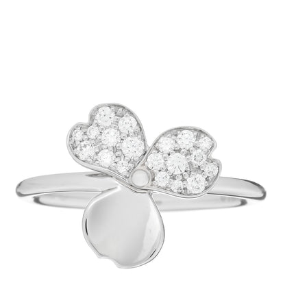Tiffany Platinum Diamond Paper Flowers Ring 52 6 1 of 5
