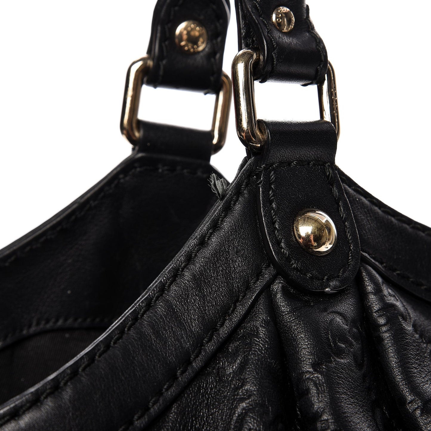 Guccissima Vitello Tender Large Sukey Tote Black
