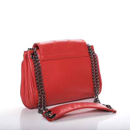 Chanel Caviar Small Accordion Flap Red 3 of 7