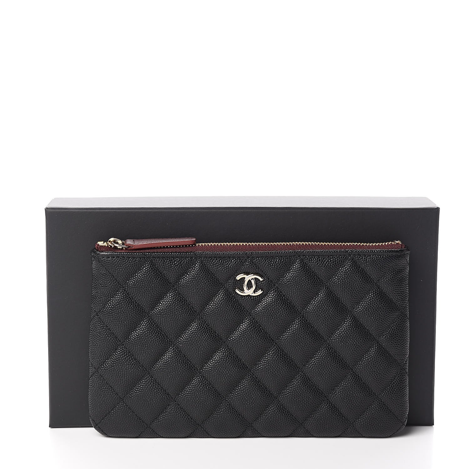 Chanel Caviar Quilted Small Pouch Black 8 of 8