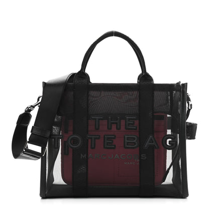 Marc Jacobs Nylon The Mesh Medium Tote Bag Black Pink 1 of 11