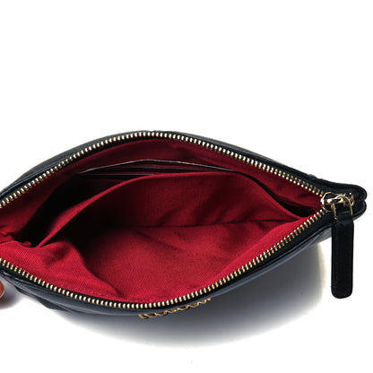 Chanel Shiny Goatskin Quilted Small Chanel 19 Pouch Black 5 of 7