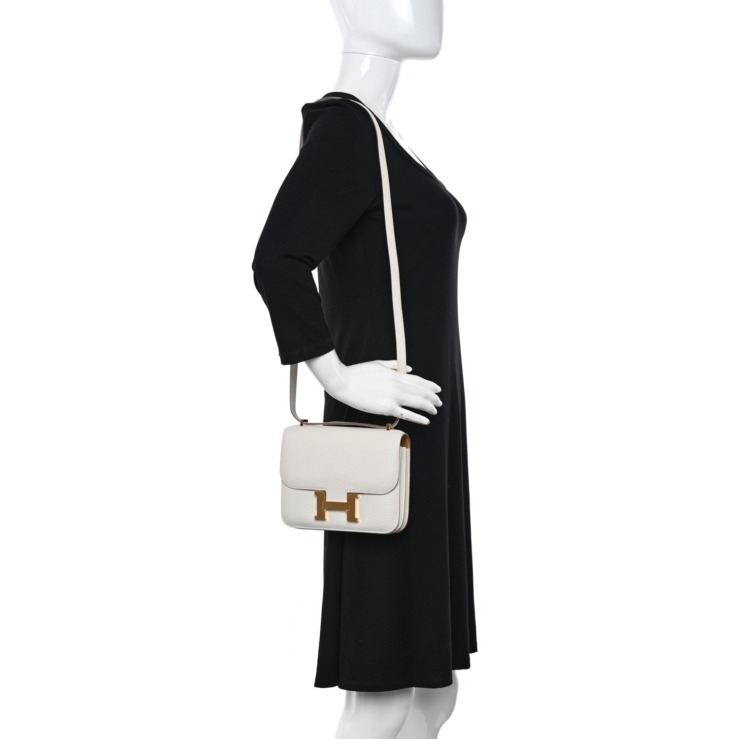 Hermes Chevre Mysore Verso Constance 18 Mushroom Biscuit 2 of 12