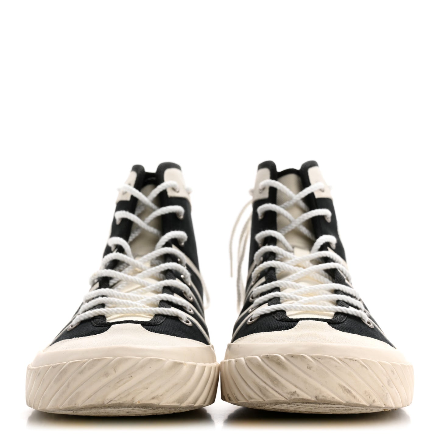 Canvas New Lace Mens Tortuga High Top Sneakers 9 Black White