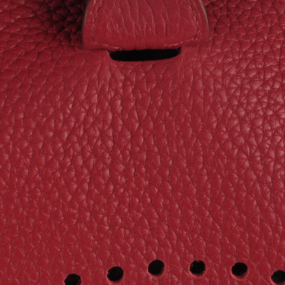 Hermes Taurillon Clemence Evelyne III PM Rouge Garance 7 of 7