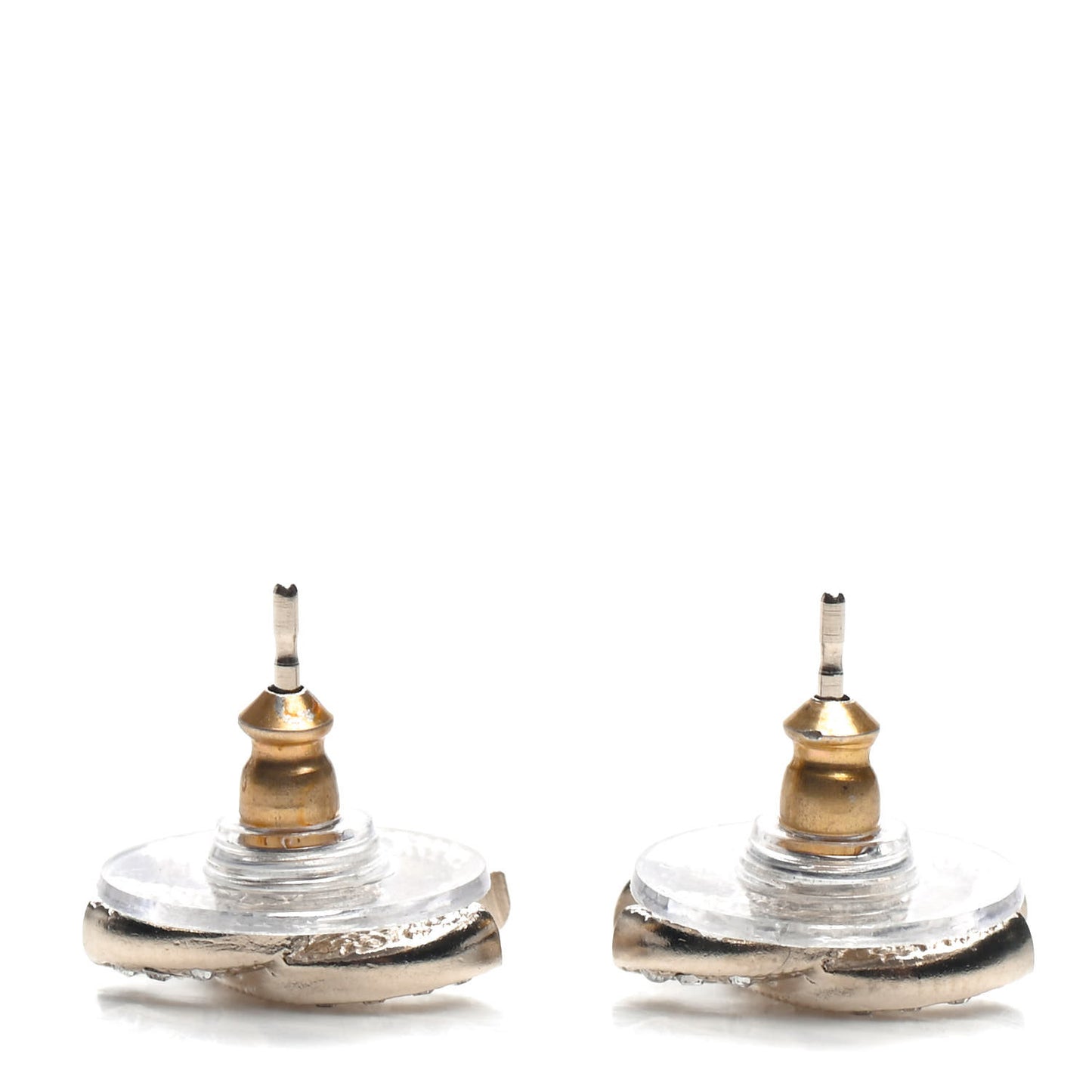Crystal Mini Timeless CC Earrings Gold