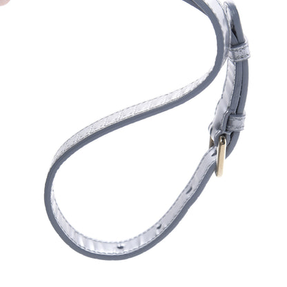 Christian Dior Metallic Patent Micro-Cannage Small Diorama Flap Bag Silver 12 of 13
