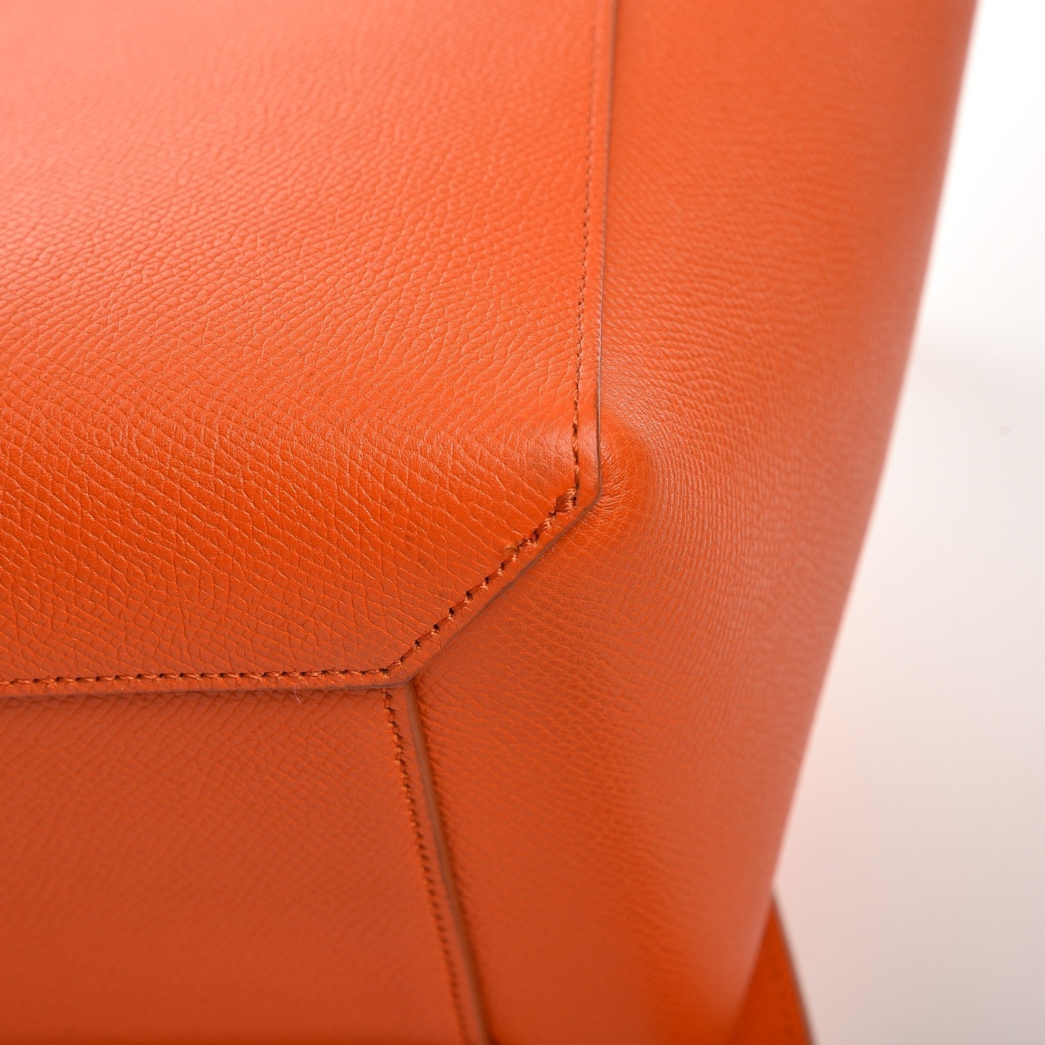 Celine Baby Grained Calfskin Micro Belt Bag Orange 9 of 9