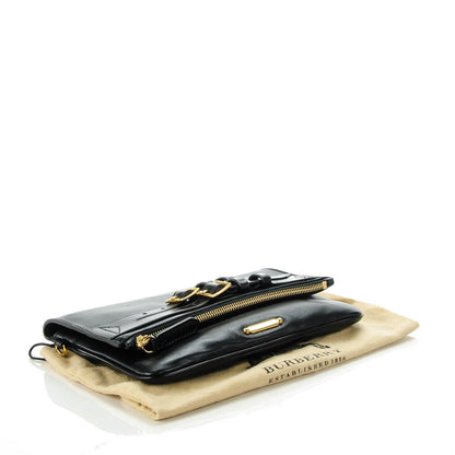 Burberry Lambskin Adeline Foldover Wristlet Clutch Black 4 of 7