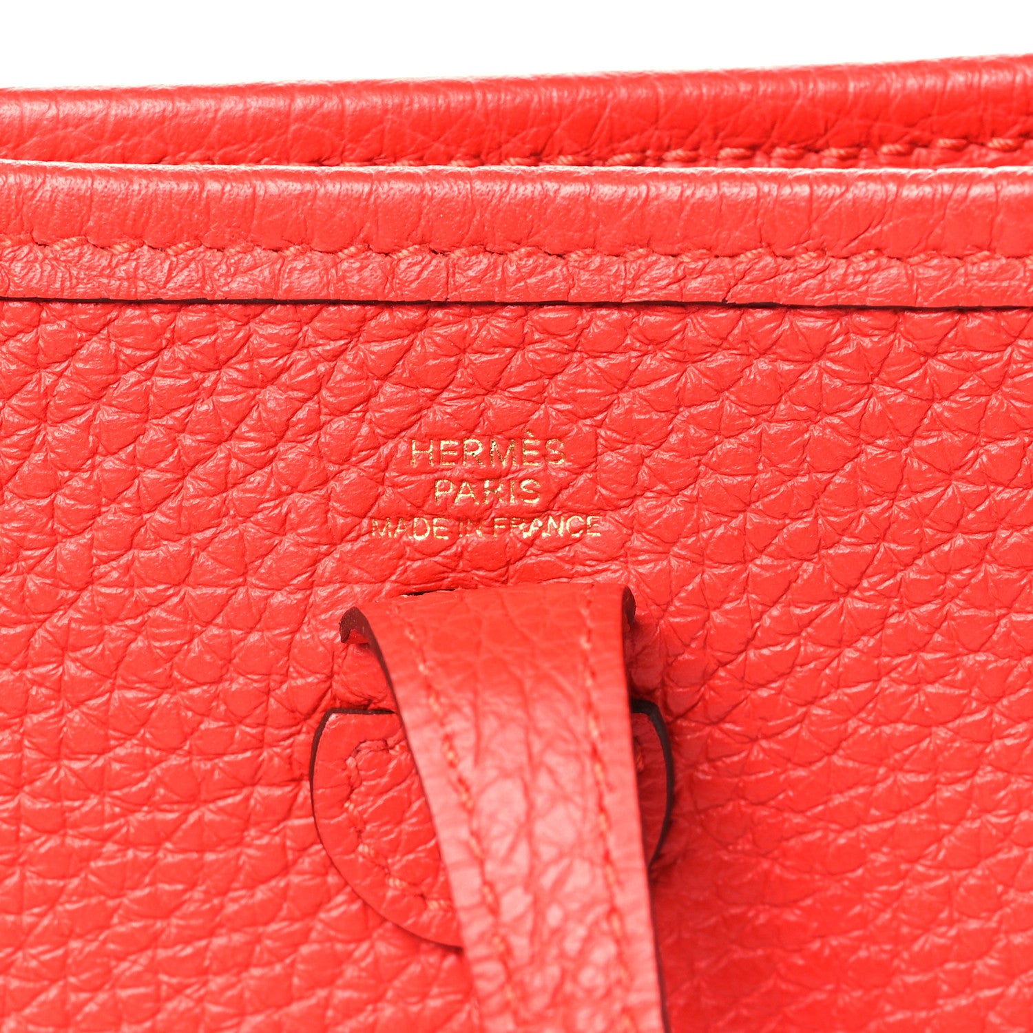 Hermes Taurillon Clemence Evelyne TPM Rouge de Coeur 6 of 9