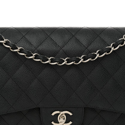 Chanel Caviar Quilted Jumbo Double Flap Black 8 of 15