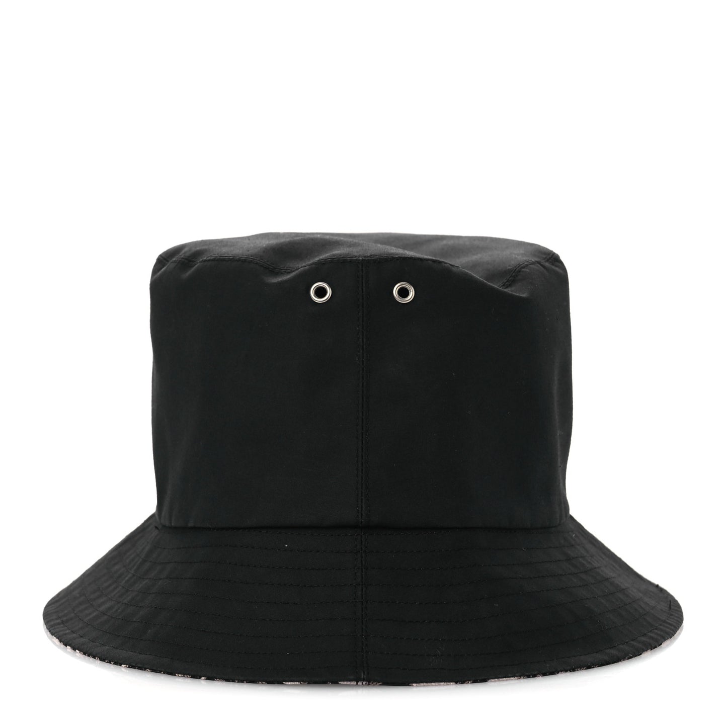 Polyester Cotton Oblique Teddy-D Brim Bucket Hat 58 Black