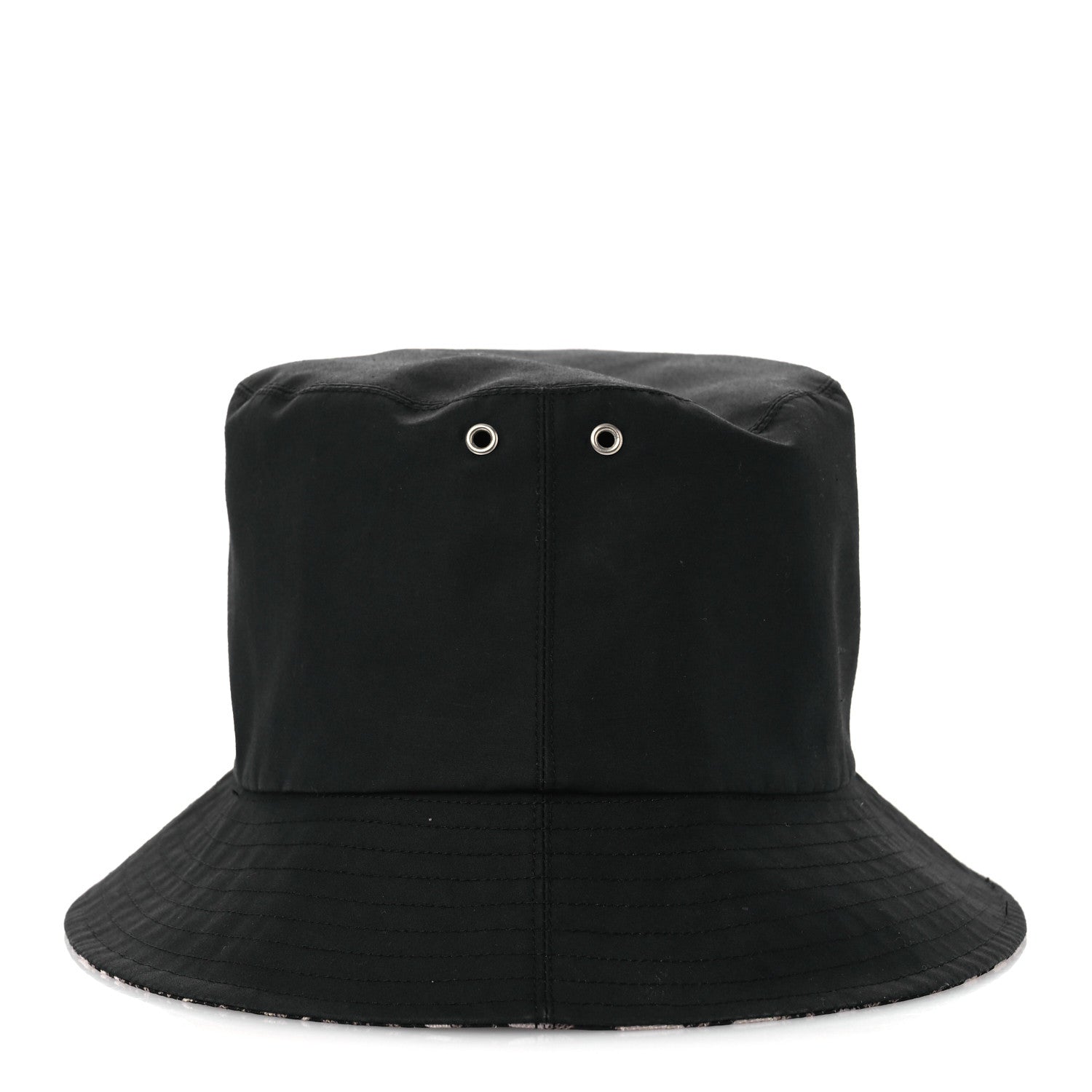 Christian Dior Polyester Cotton Oblique Teddy-D Brim Bucket Hat 58 Black 4 of 9