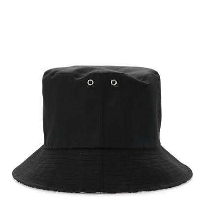 Christian Dior Polyester Cotton Oblique Teddy-D Brim Bucket Hat 58 Black 4 of 9