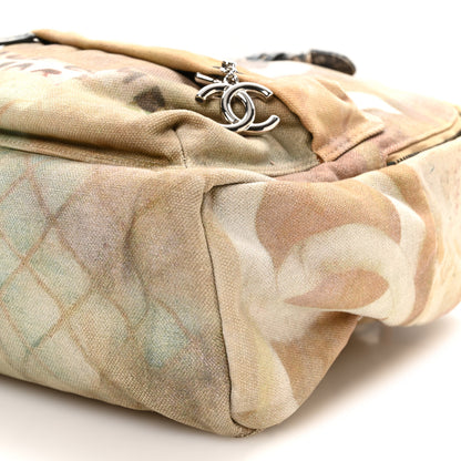 Chanel Graffiti Printed Canvas Medium Backpack Beige 9 of 9