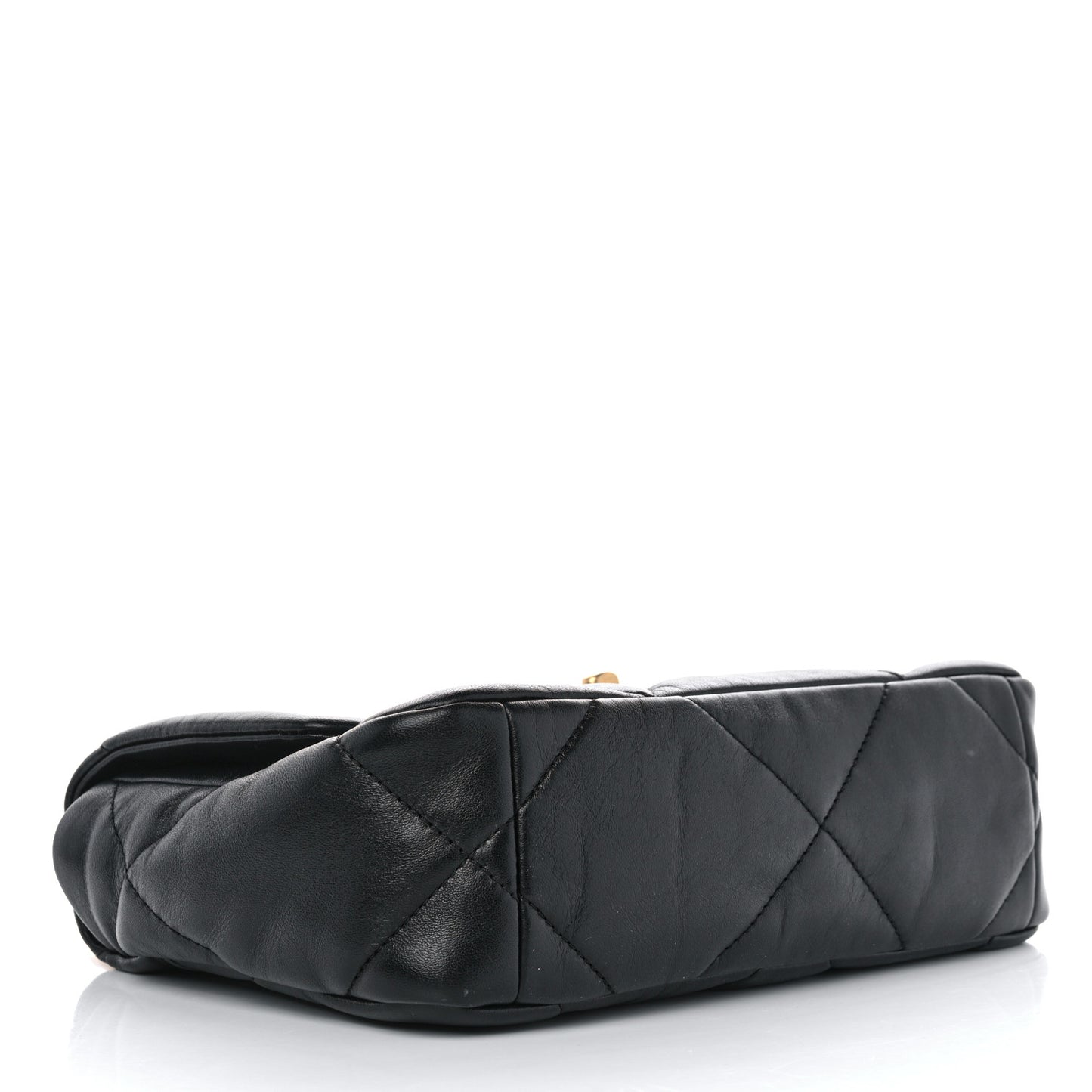 Lambskin Quilted Medium Chanel 19 Flap Black
