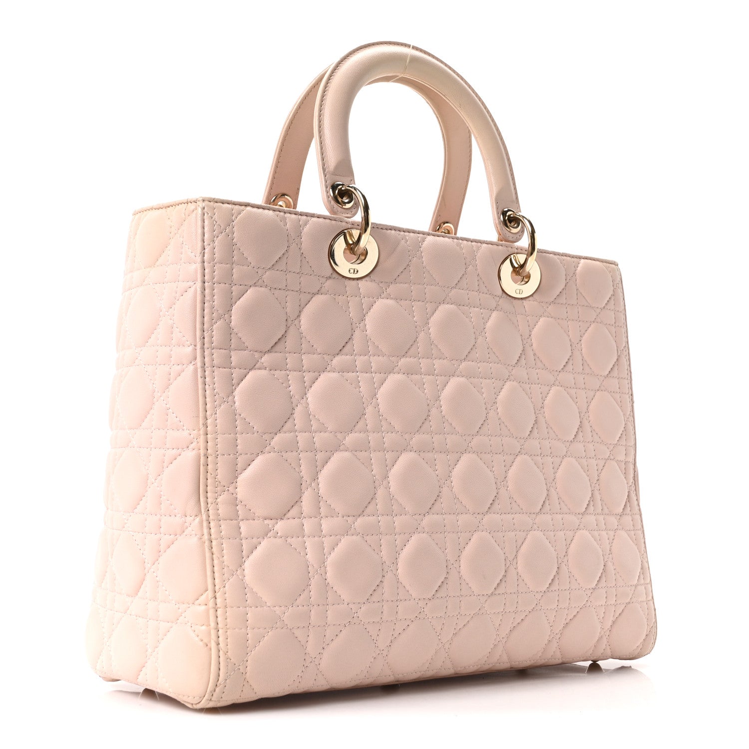 Christian Dior Lambskin Cannage Large Lady Dior Light Pink 3 of 10
